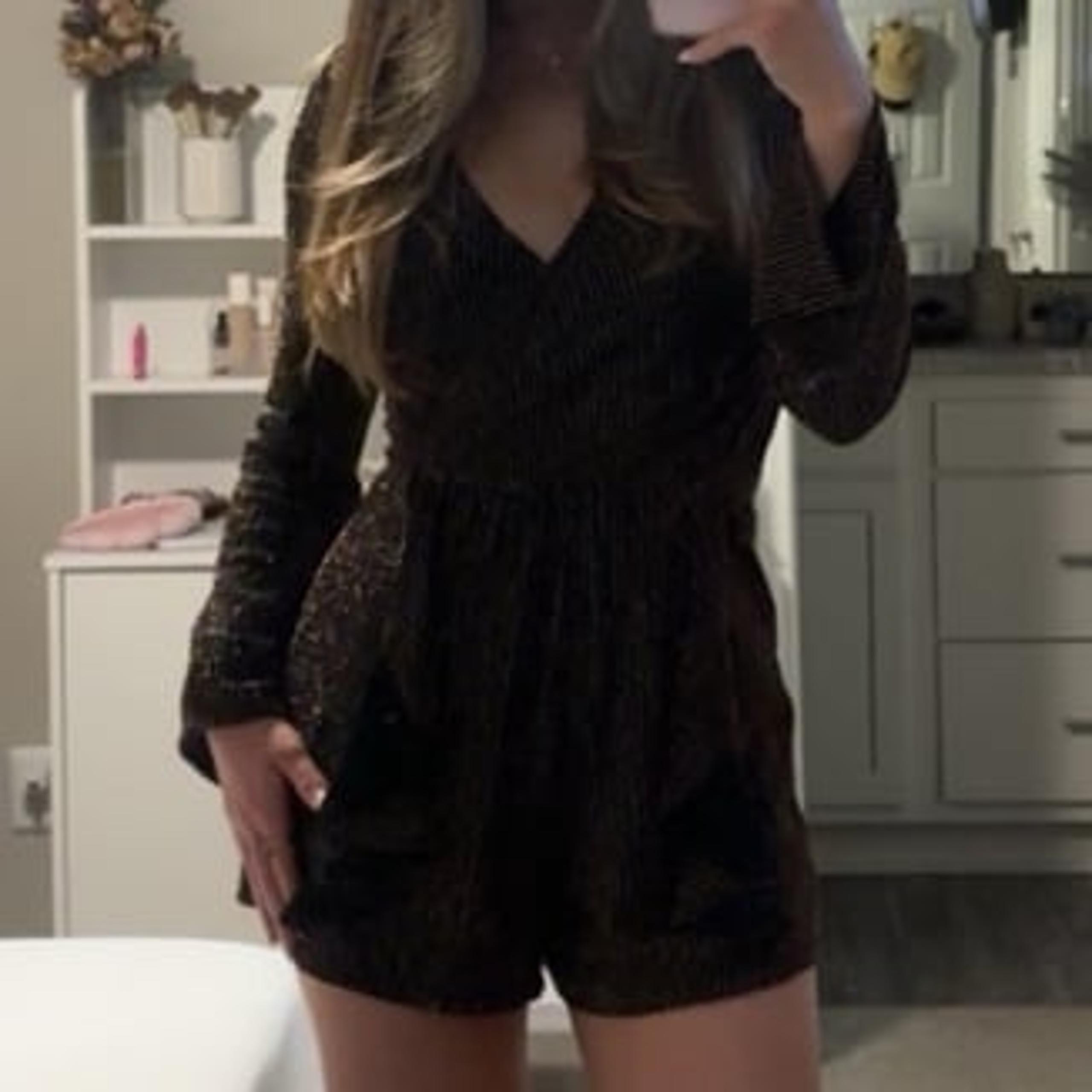 TOPSHOP Gold & Purple Striped Black Romper