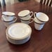 Legendary Noritake 4166L Crestwood Platinum Fine Porcelain 6 Cups And 6 Saucer