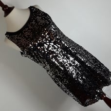 Banana republic black sequin dress