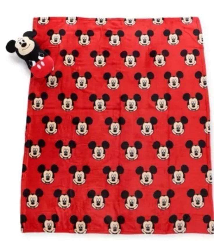 Mickey mouse Plush And Throw Blanket New