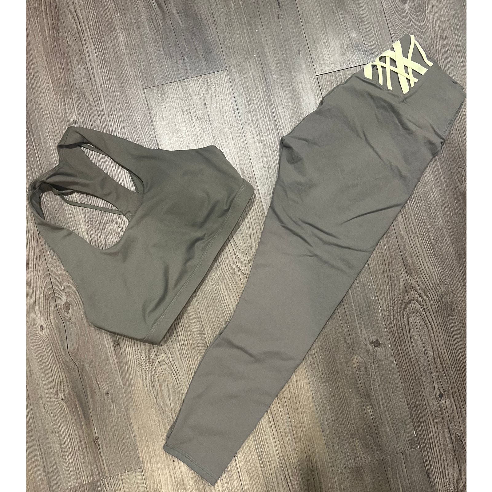 Fabletics Olive Green workout set