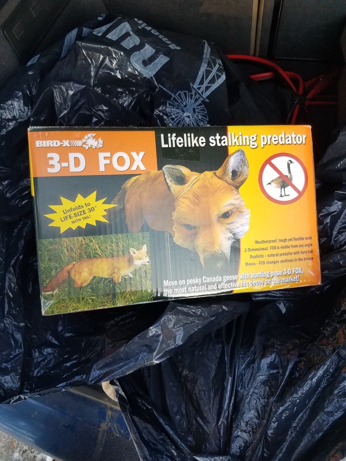 Fox Decoy 3-D Animal Control Goose Control Scare Ducks Geese