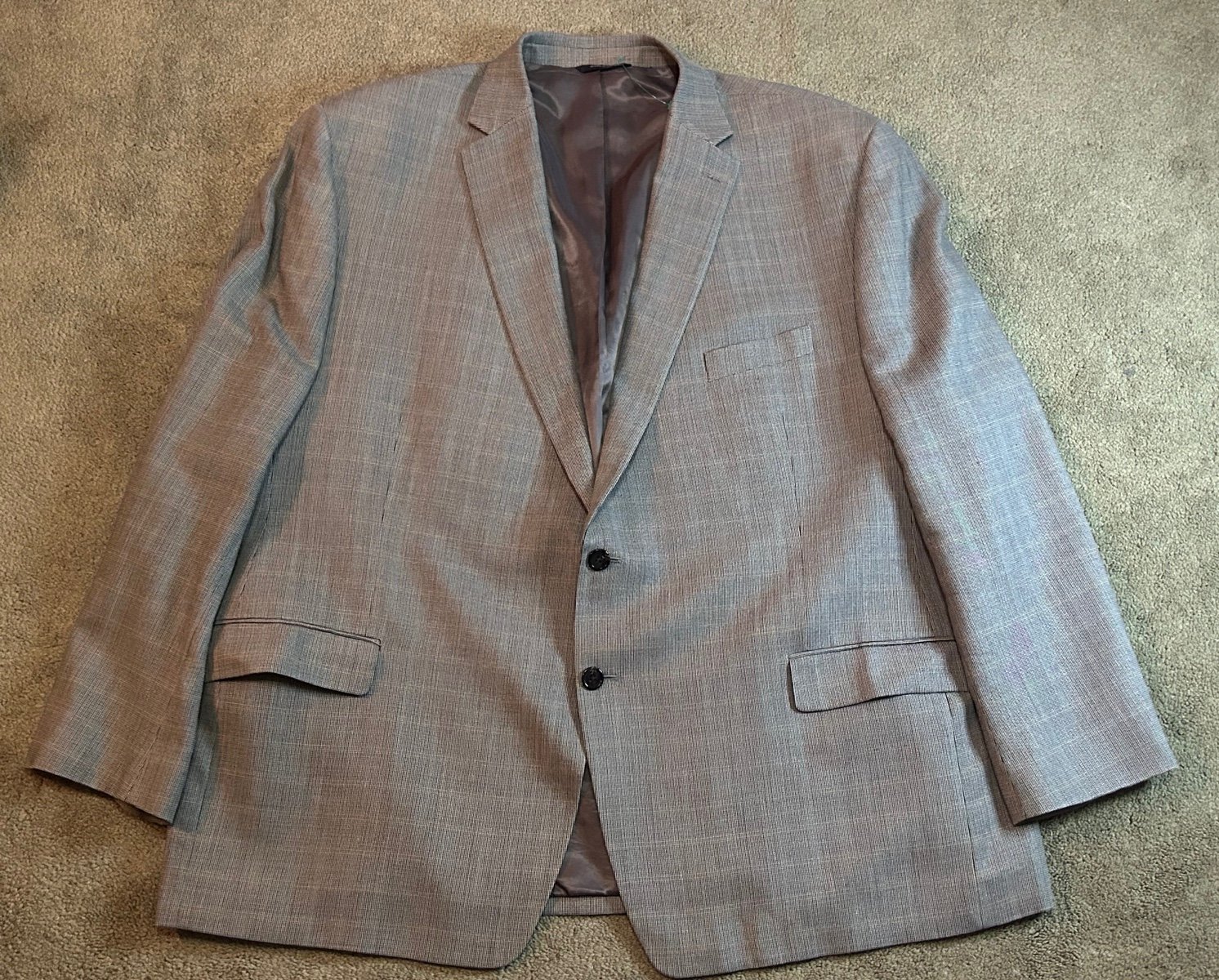 Vintage Polo Ralph Lauren Wool Grey Sport Coat Dinner Jacket Blazer Men's Sz 50