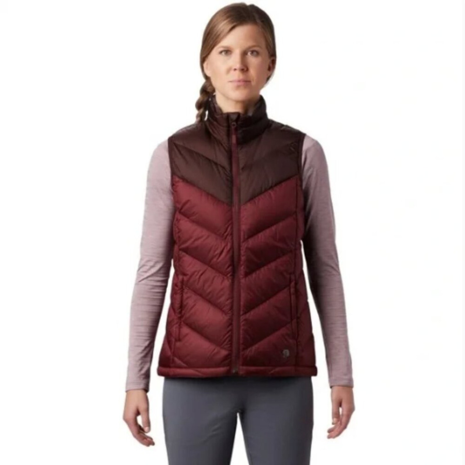 Mountain Hardwear Women's Ratio Down Vest Brown Size L