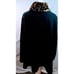 OSFM Women Leopard Fleece Black Cape