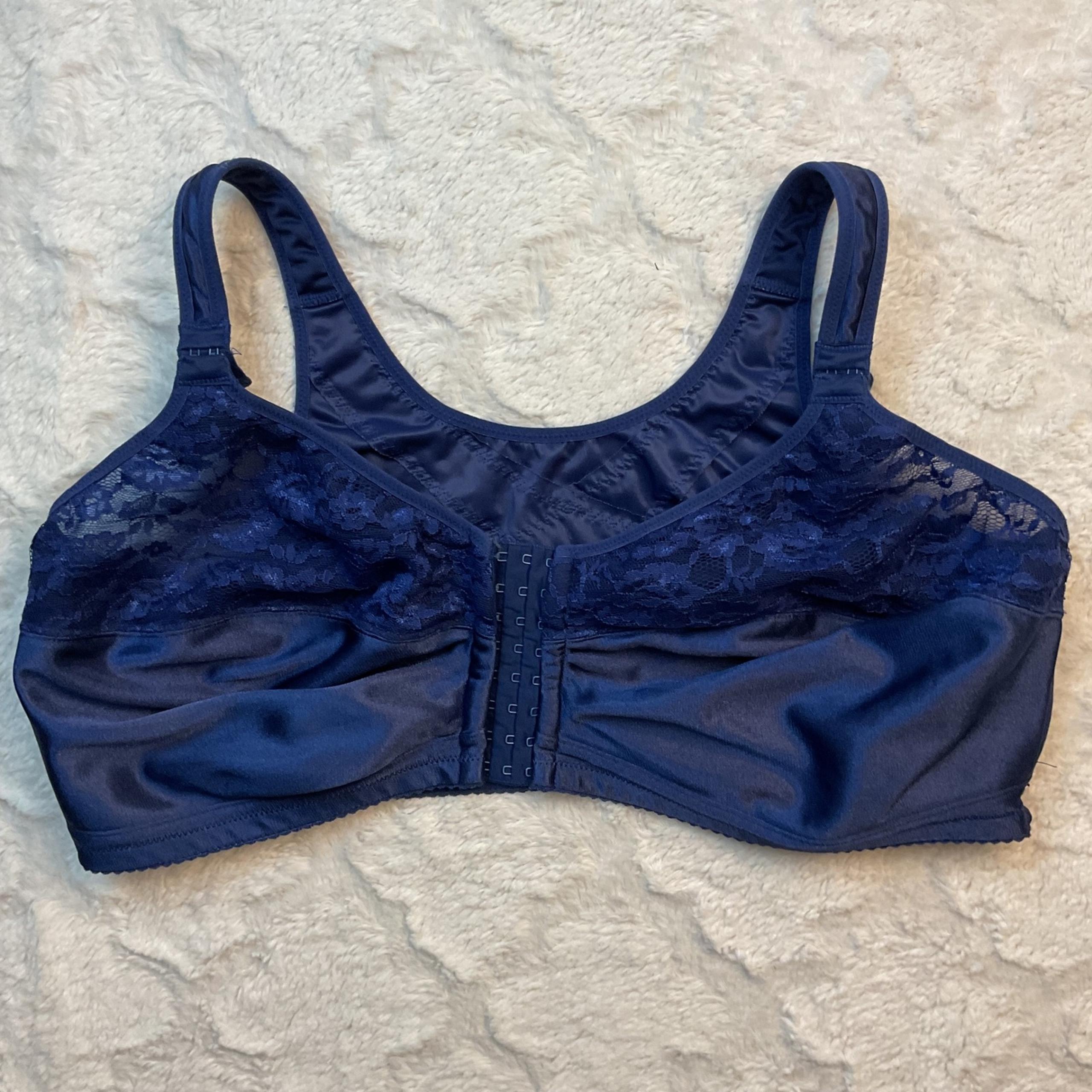 Comfort Choice Front Closure Bra Lace Detail Adjustable Straps 50D