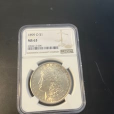 1899 o morgan silver dollar Ms63 NGC