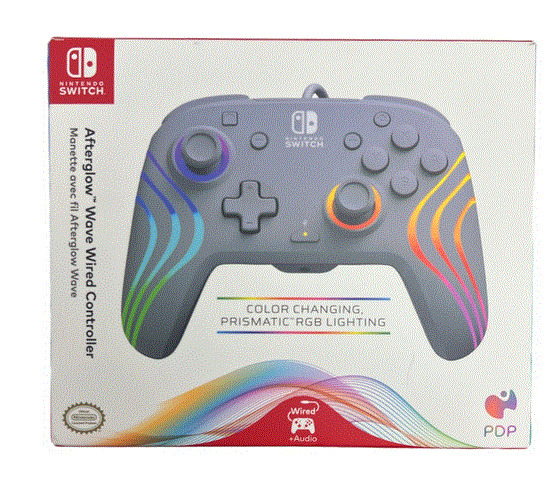 PDP Afterglow Wave Wireless Controller for Nintendo Switch