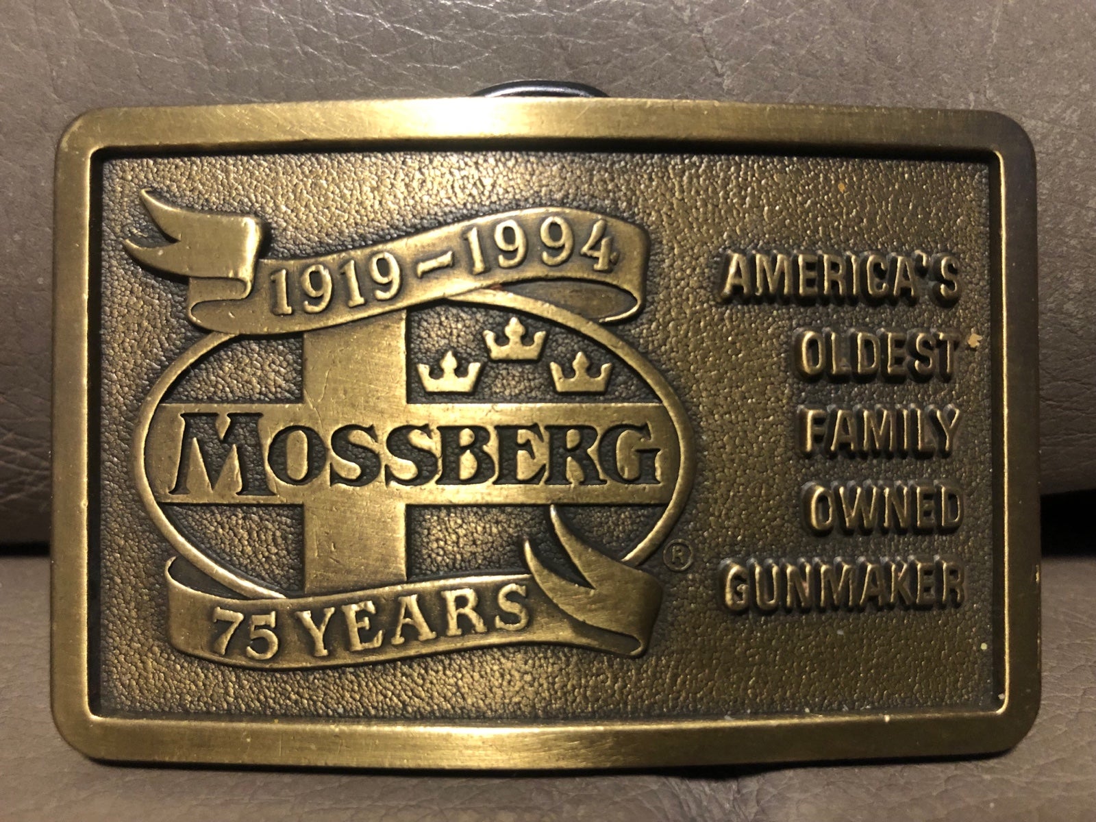 Vintage Mossberg Belt Buckle