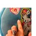 hasbro 2004 my little pony rainbow dash foldable stool RARE ALERT blue soft top.