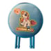 hasbro 2004 my little pony rainbow dash foldable stool RARE ALERT blue soft top.