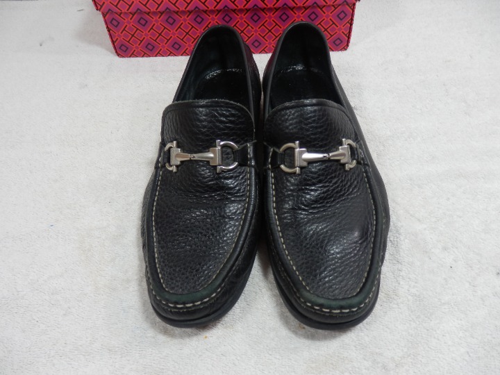 Salvatore Ferragamo Mens Black Shoes size EE 7.5