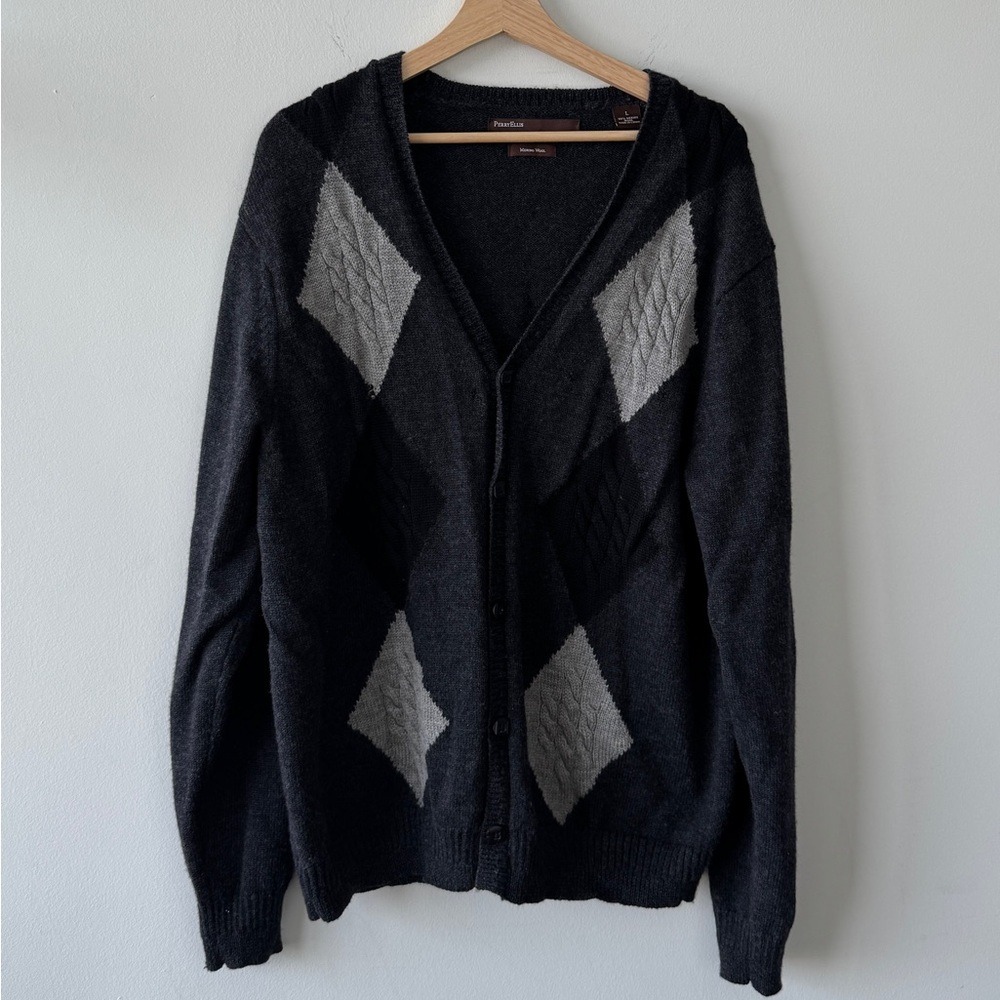perry ellis men's cardigan