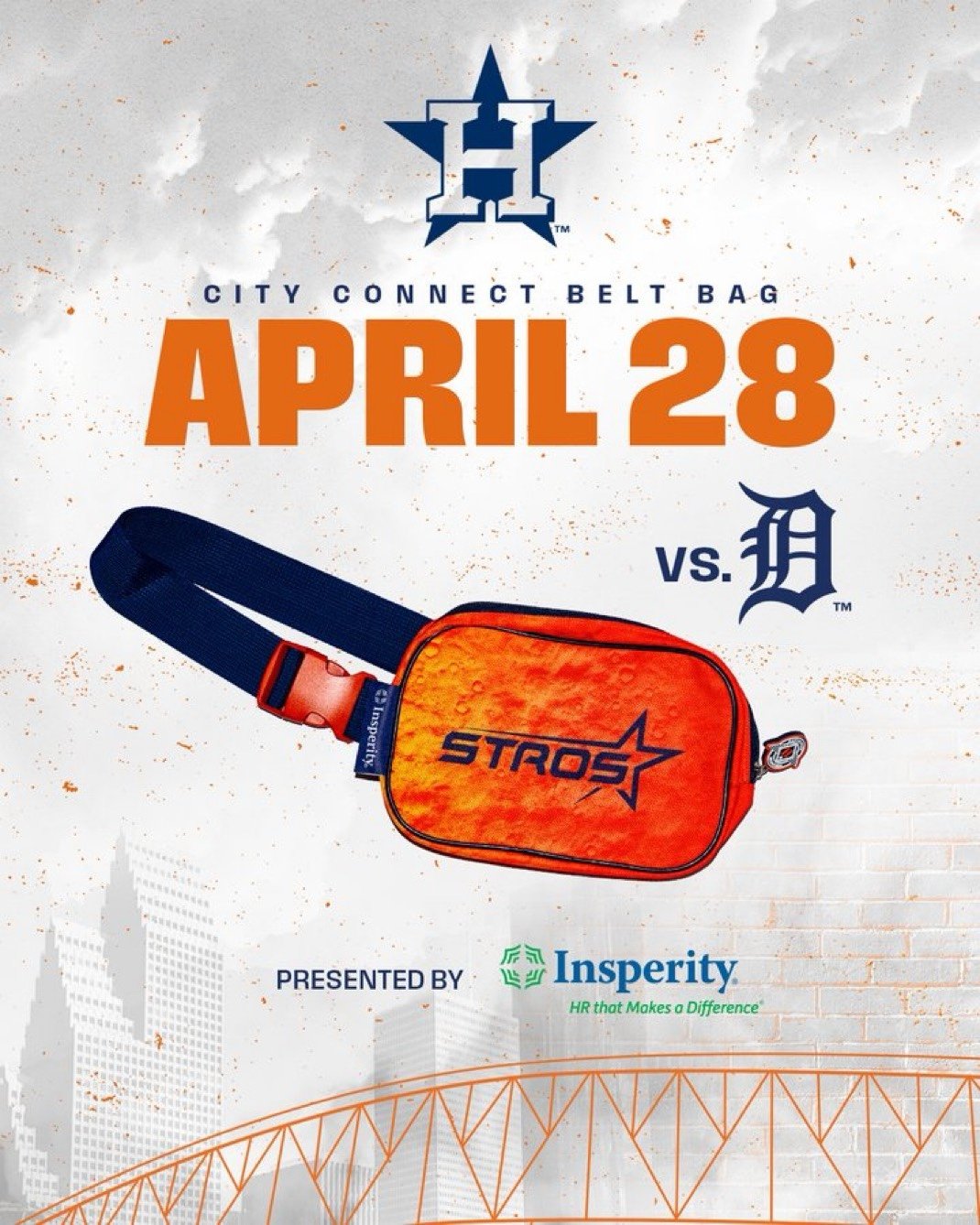Houston Astros 2025 City Connect Belt Bag SGA 4/28/25
