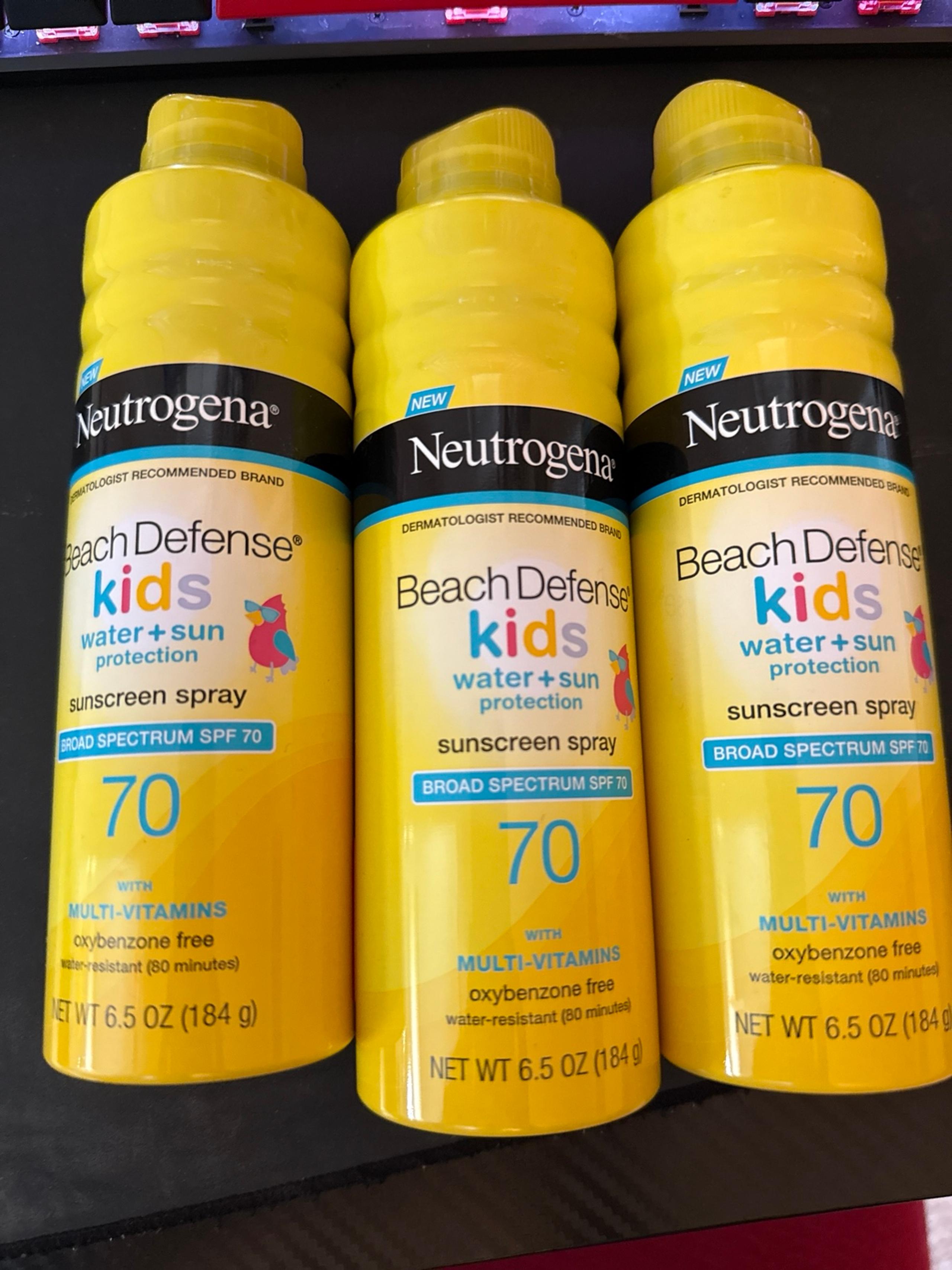 3 Neutrogena beach defense kids