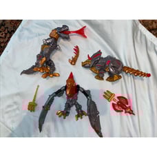 Transformers Dinobots Slug Grimlock Dino Dinosaur Lot Prehistoric Strafe Hasbro