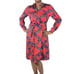 J. Crew Collection A-line Shirtdress in Lattice Floral Vintage Red