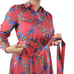 J. Crew Collection A-line Shirtdress in Lattice Floral Vintage Red