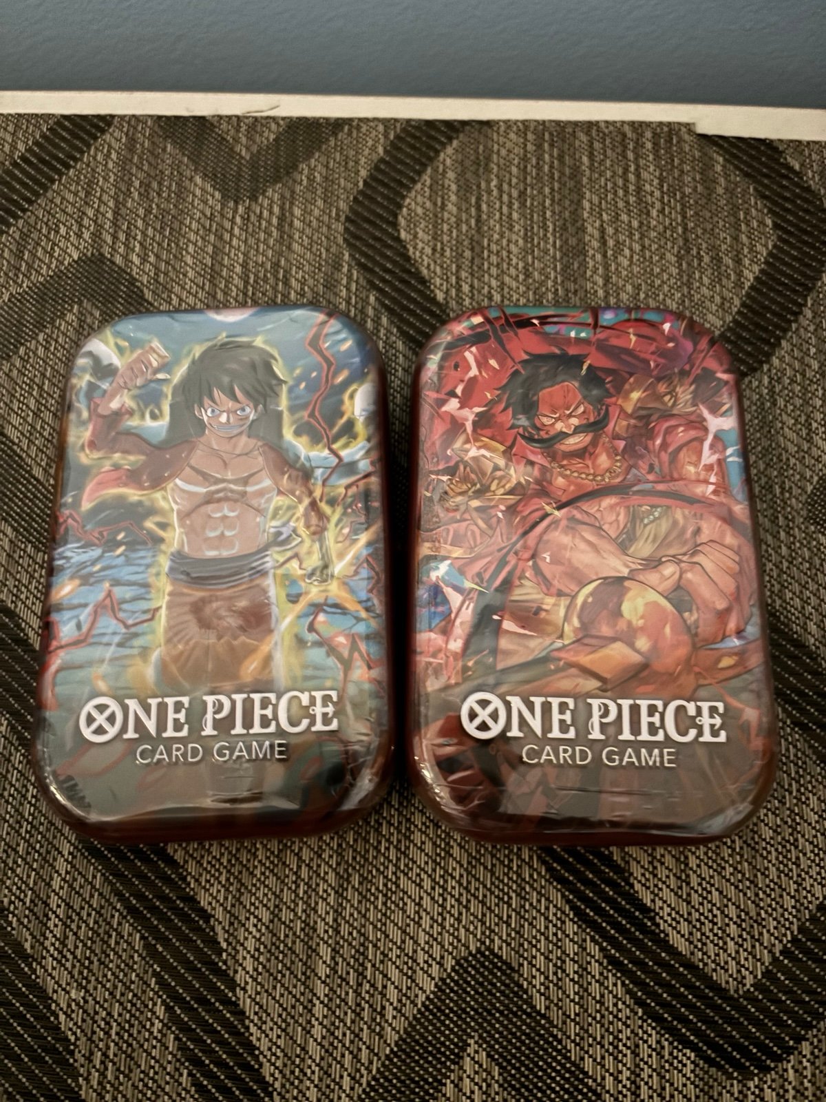 Set of 2 x One Piece Card Game Tin Pack Set Vol 1 (Sealed)