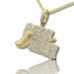 14K Bi-Color Gold Finish Boss Talk Pendant + Free Chain.