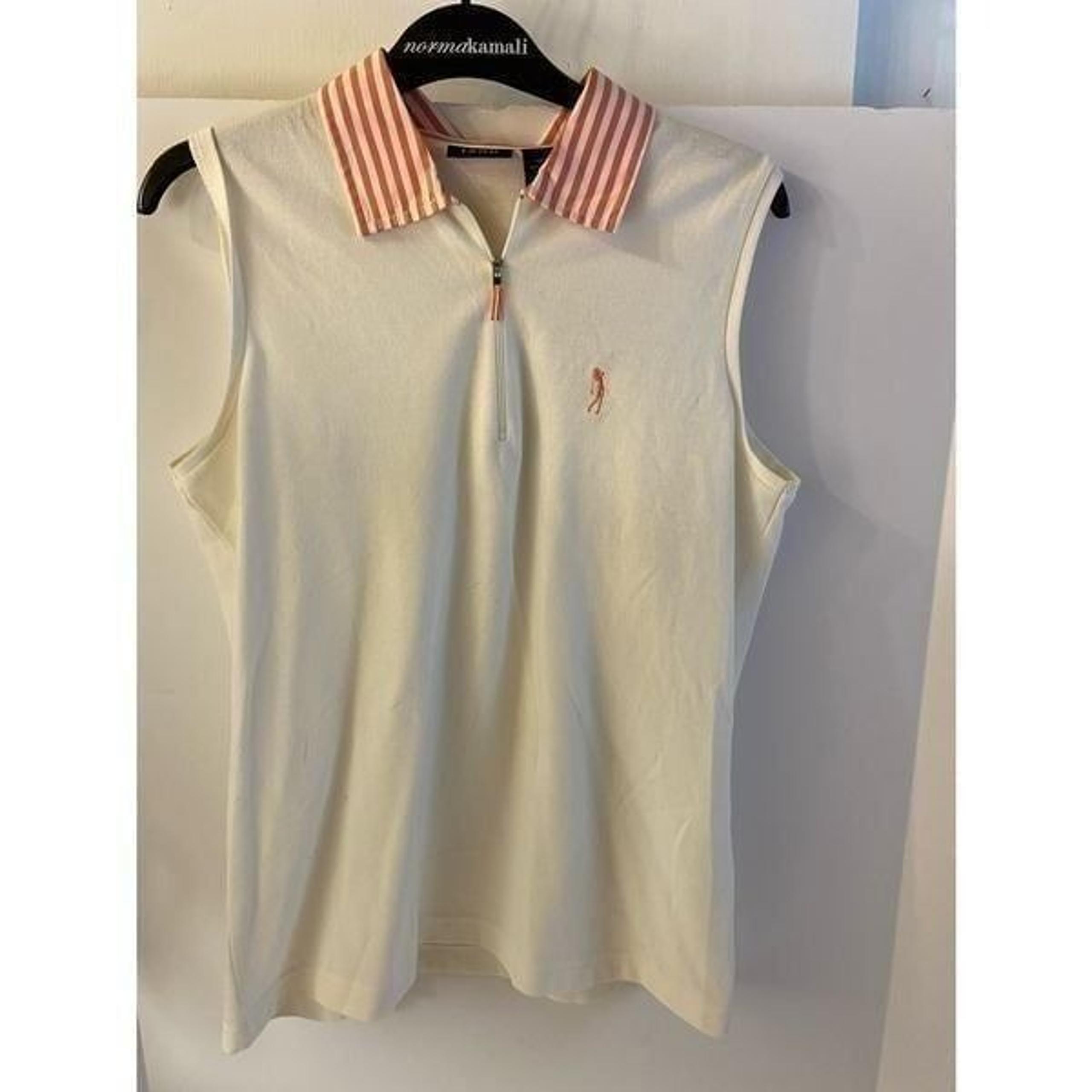 Izod gold sleeveless shirt medium m