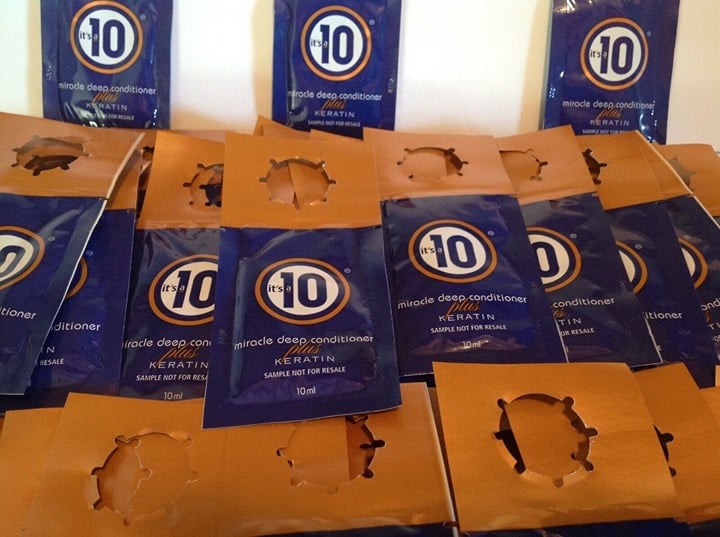 it's a 10 Miracle Deep Conditioner Plus Keratin 10ml -100 Sample Packs TSA APP
