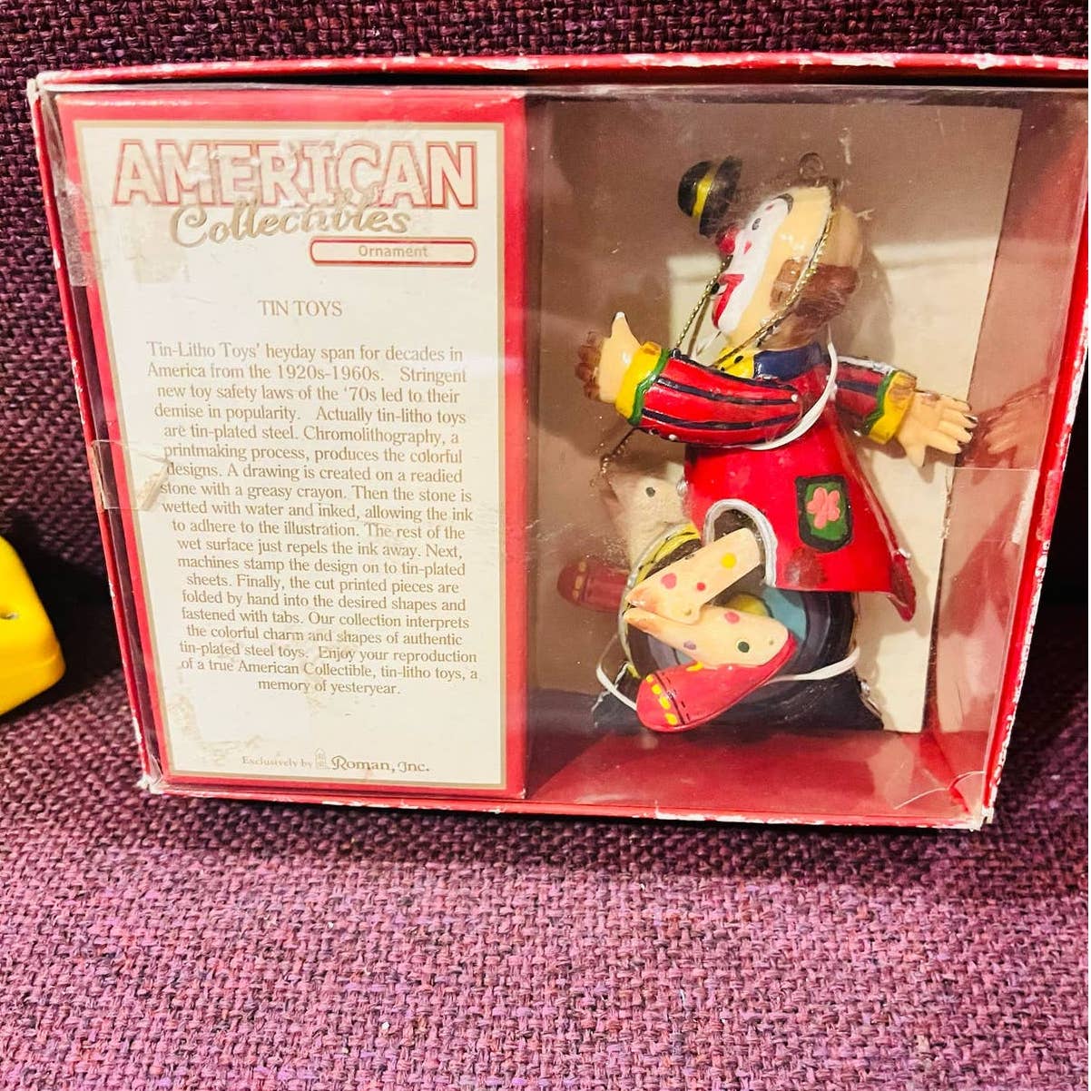 Tin Toys Clown Ornaments American Collectibles