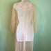 Vintage Sheer Pink Fantasy Nightwear Negligee Robe Size Medium