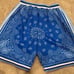 Trillest blue Nipsey Hustle LA Lakers Swingman Basketball Shorts Size 3XL