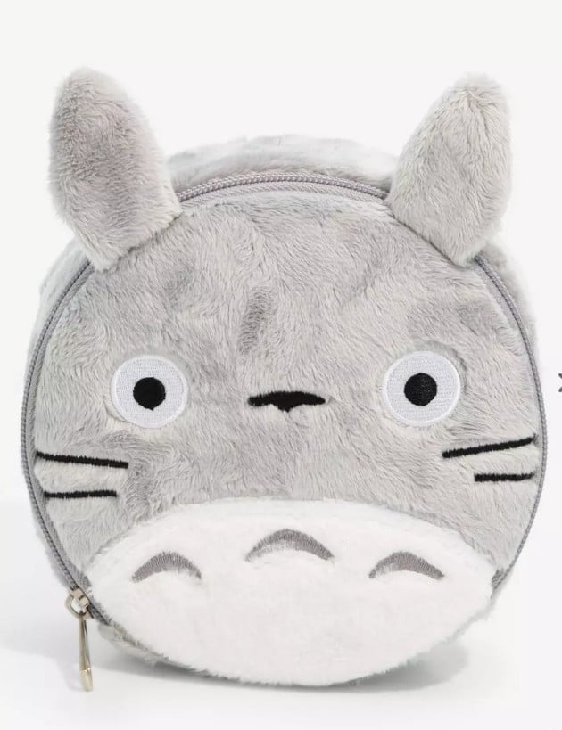 New Studio Ghibli My Neighbor Totoro Figural Fuzzy Makeup Bag