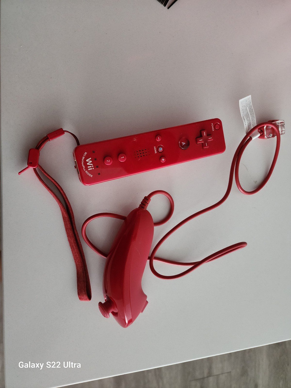 Mario Edition Wii Remote and Joystick