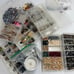 Massive bead collection and jewelry making supplies