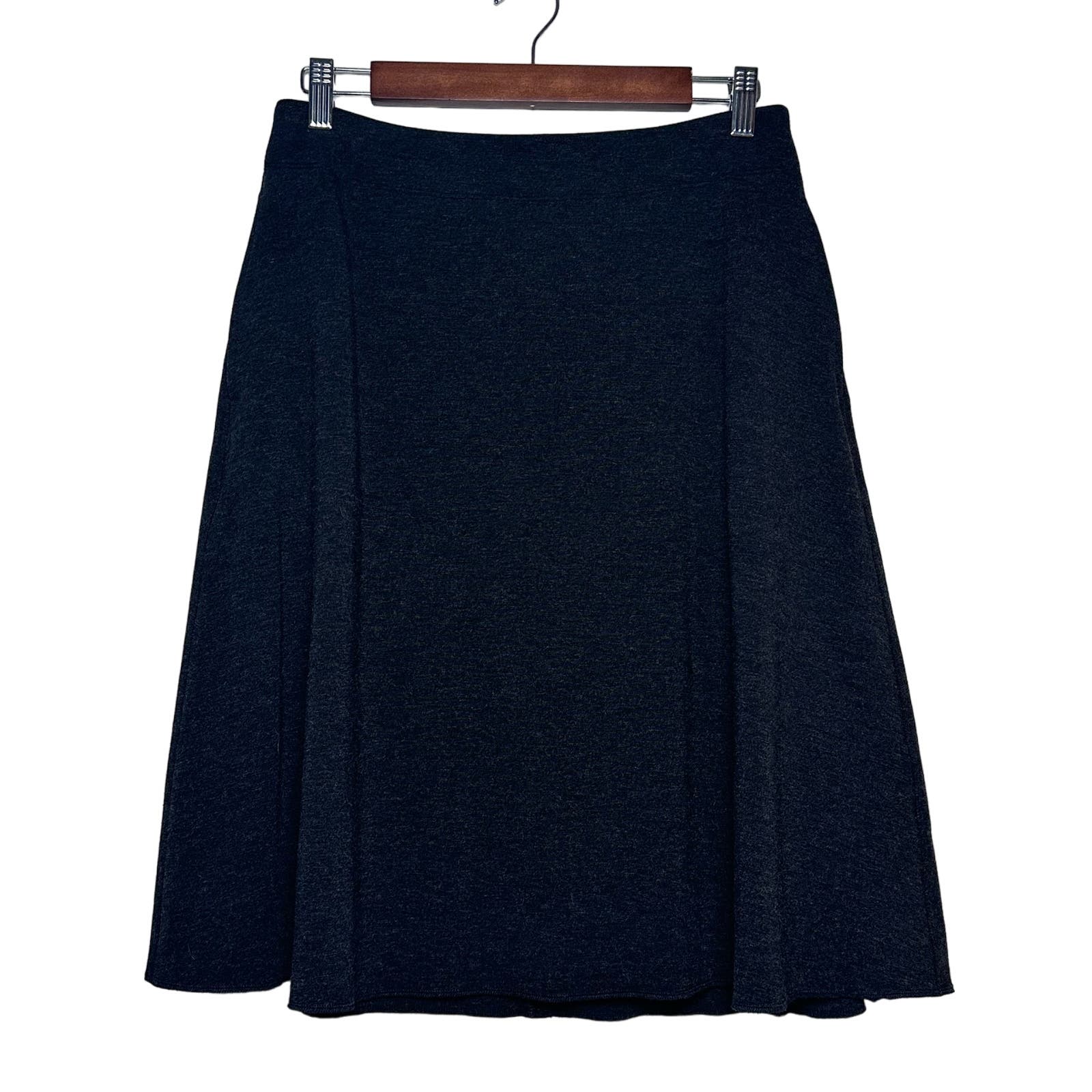 Kit and Ace | Women | Front Of A-Line Charcoal Standard Fit Midi Skirt | Size 6