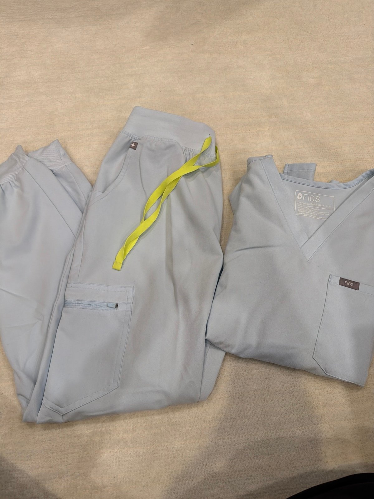 Figs Sky Blue Scrub set