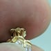 10kt real gold flower stud earring