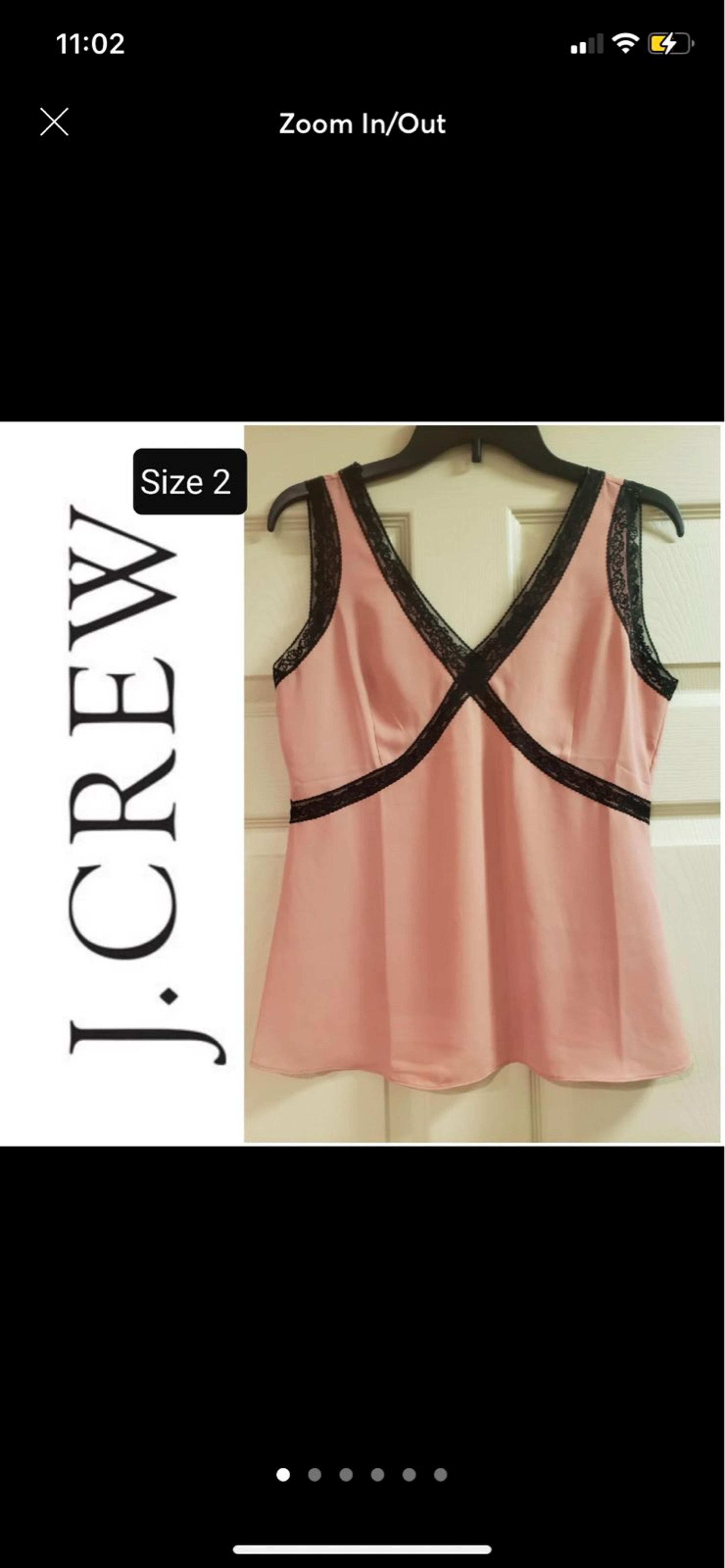 New J.Crew Lace Trim Sleeveless Top