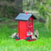 Squirrel Proof Bird Feeder for Outdoors Hanging, Metal Wild Bird Seed Feeder wit
