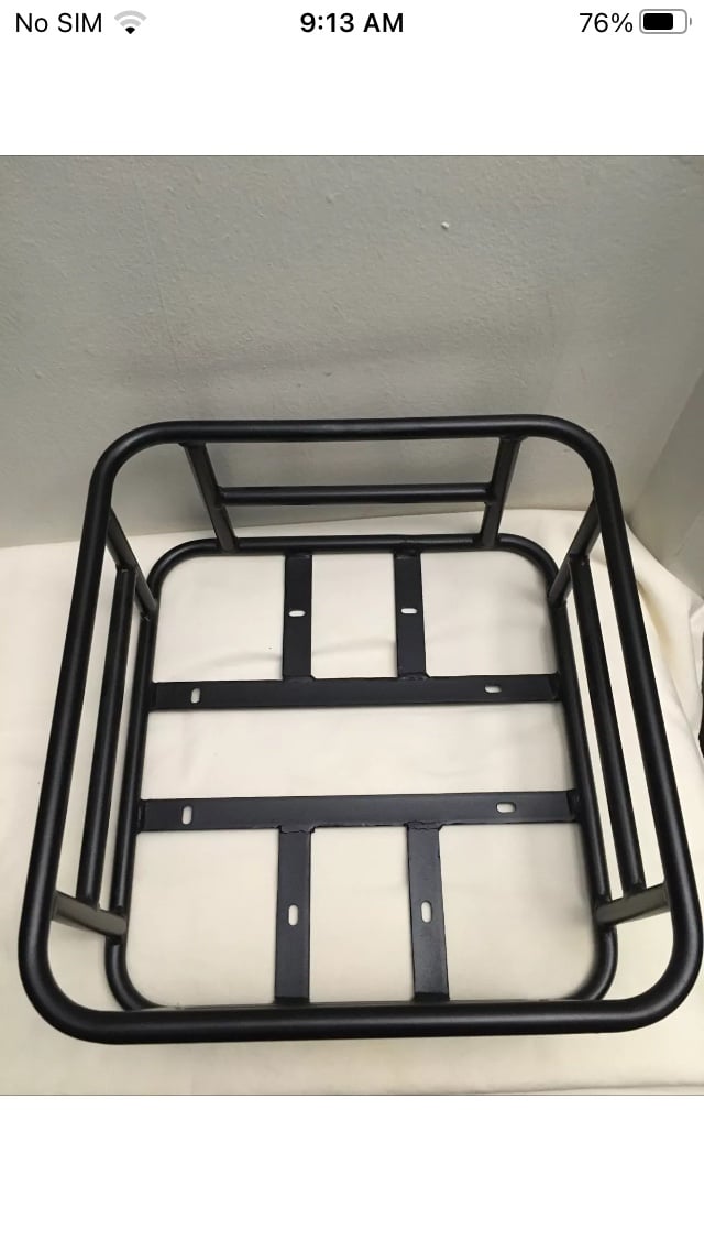 Bike Metal Black Rear Metal Basket Carrier Bicycle Approx 12.5 x 11.5 x 5.5