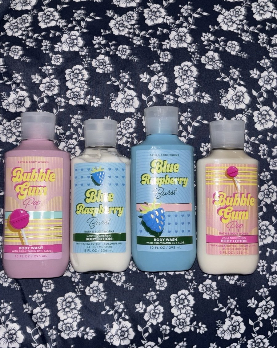 Bath and body works lotion and body wash sets