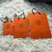 Hermes bundle of three shopping bags