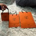 Hermes bundle of three shopping bags