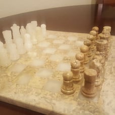 Hand carved chess set