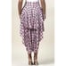 Plaid coral high low skirt