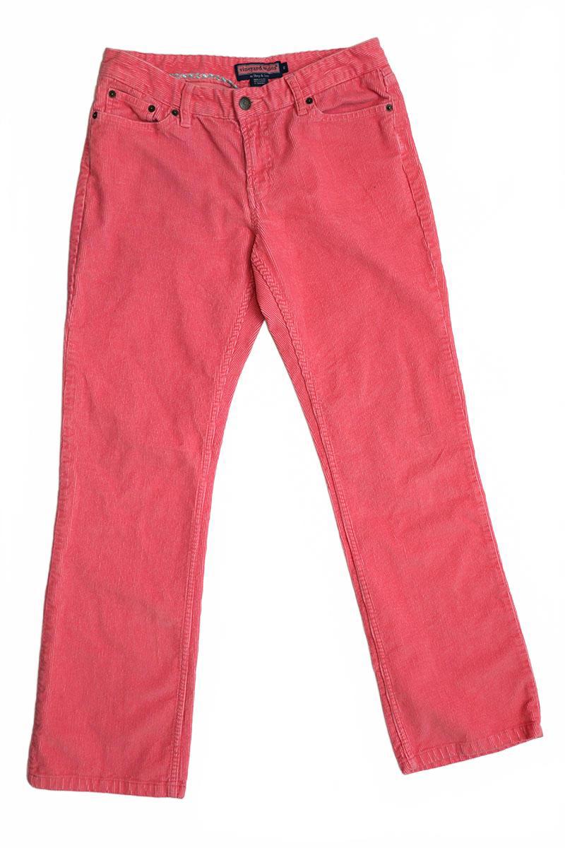 Vineyard Vines Women's Hot Pink Corduroy Pants - Size 6