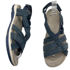Earth Origins Savoy Sammie Sandal in Marine Blue size 10
