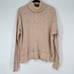 We The Free Free People Tommy Turtleneck Sweater Toasted Almond Womens Small