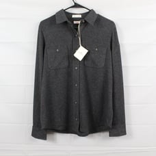 Faherty Shirt Mens Medium The Legend Button Up Sweater Flannel Black Comfort