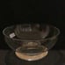 Gold Bling Rimmed Glass Bowl