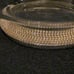 Gold Bling Rimmed Glass Bowl