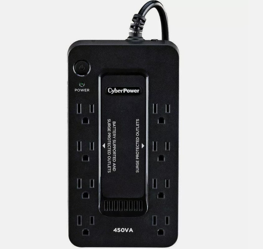 CyberPower SE450G1 8-Outlet 450VA PC Battery Back-Up System and Surge Protector